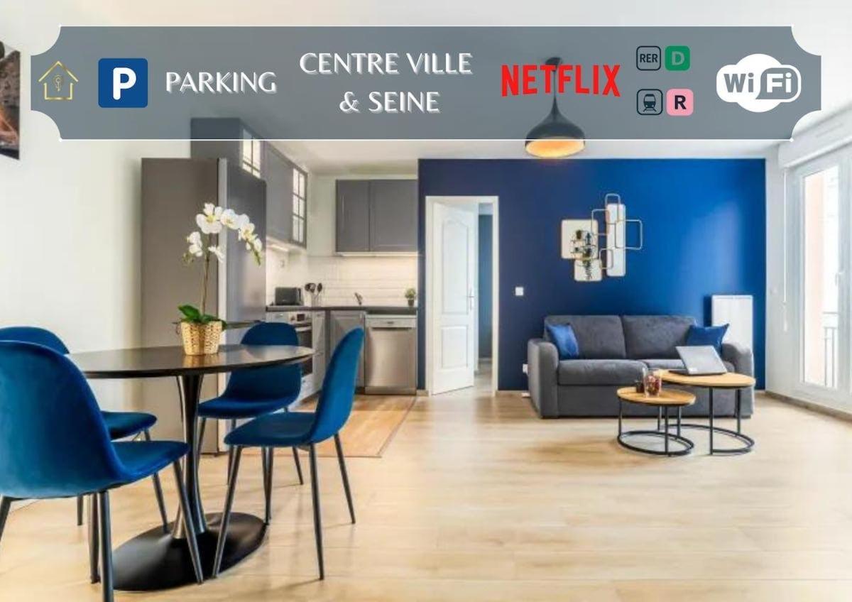 Appartement L'Ilot Bleu Paradis Melun Exterior foto